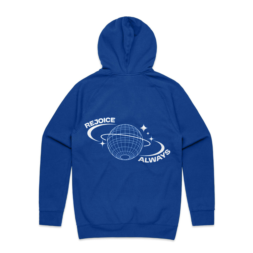 Rejoice Always Cobalt Hoodie