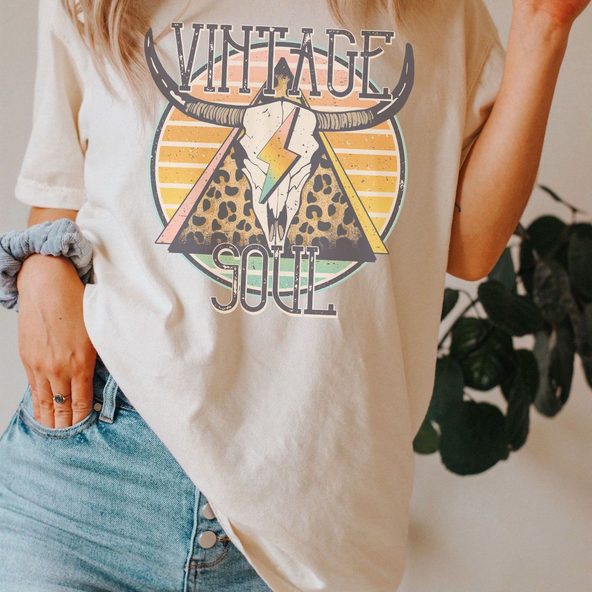 Vintage Bull Skull Hoodie
