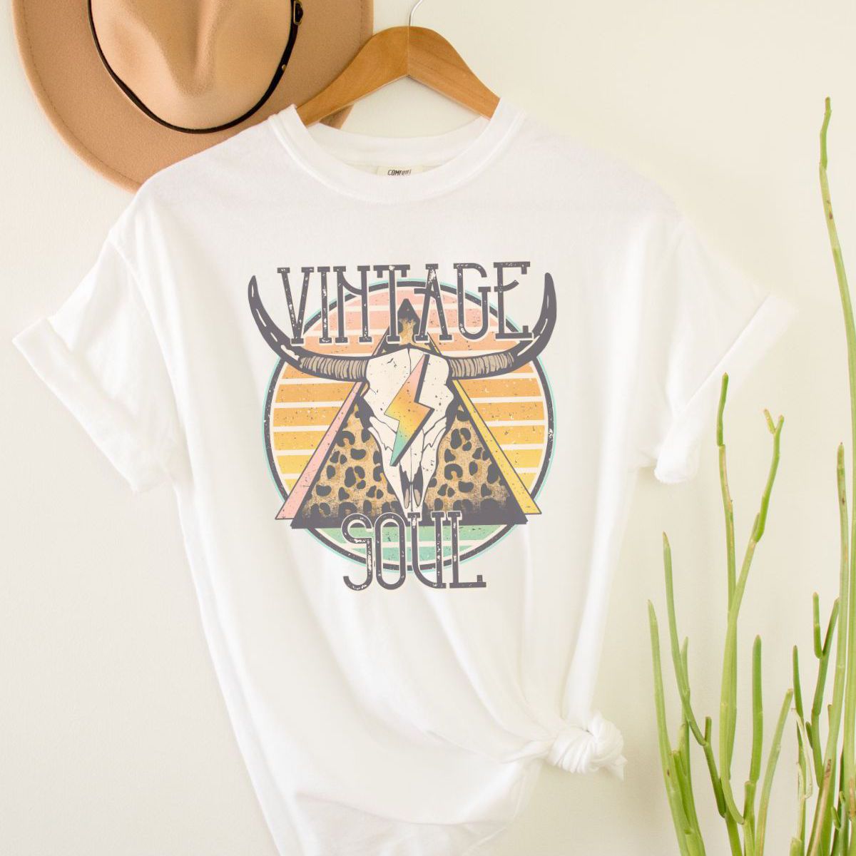 Vintage Bull Skull Hoodie
