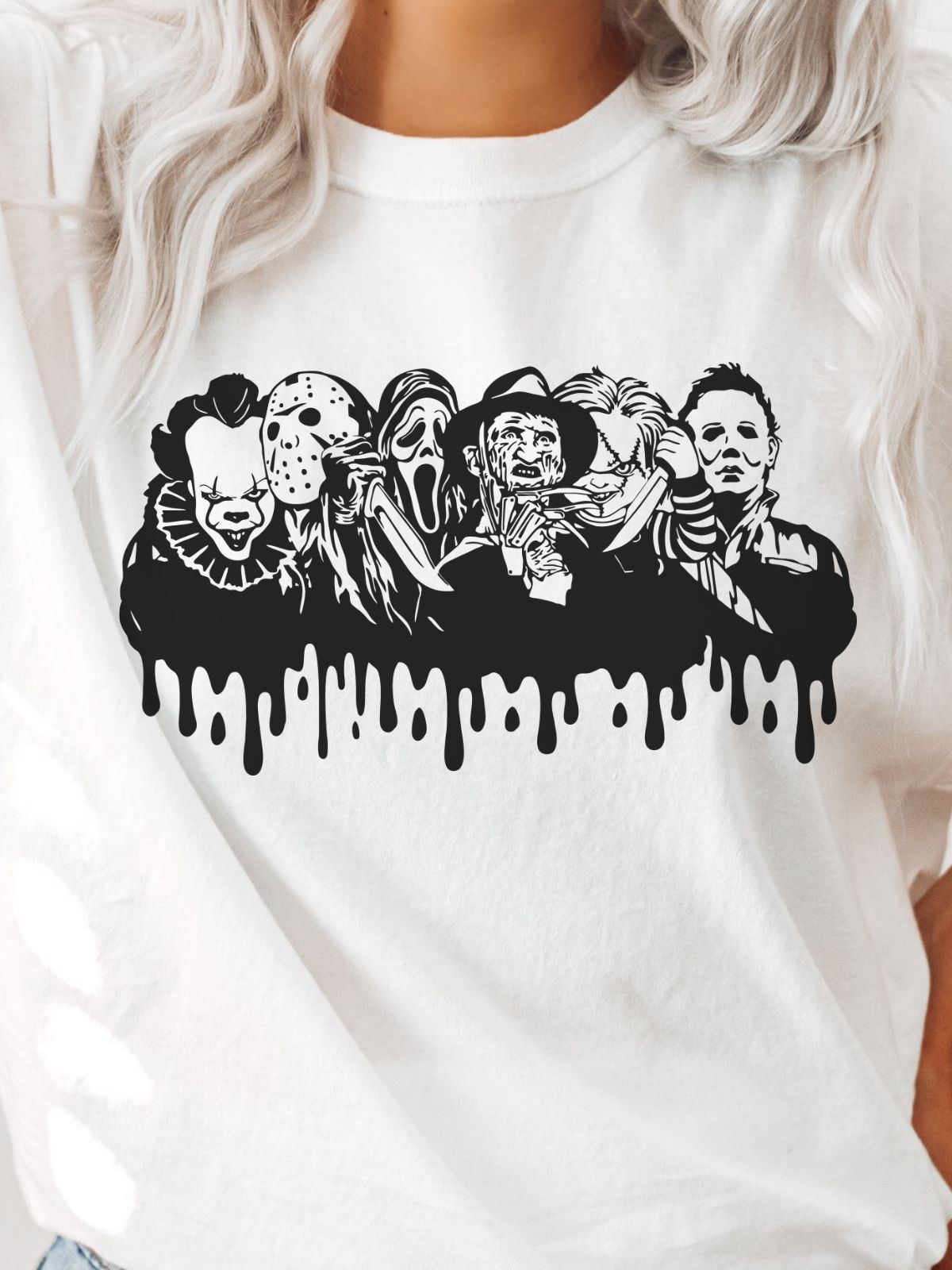 Horror Icons Womens Tee Halloween