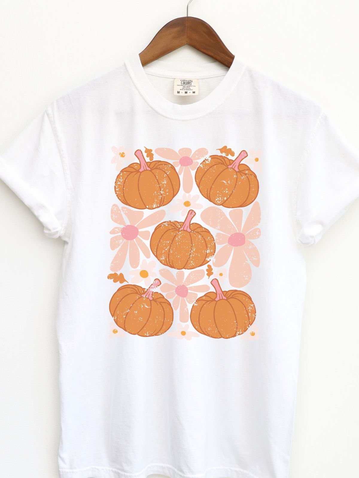 Pumpkin Floral Women's Tee Thanksgiving