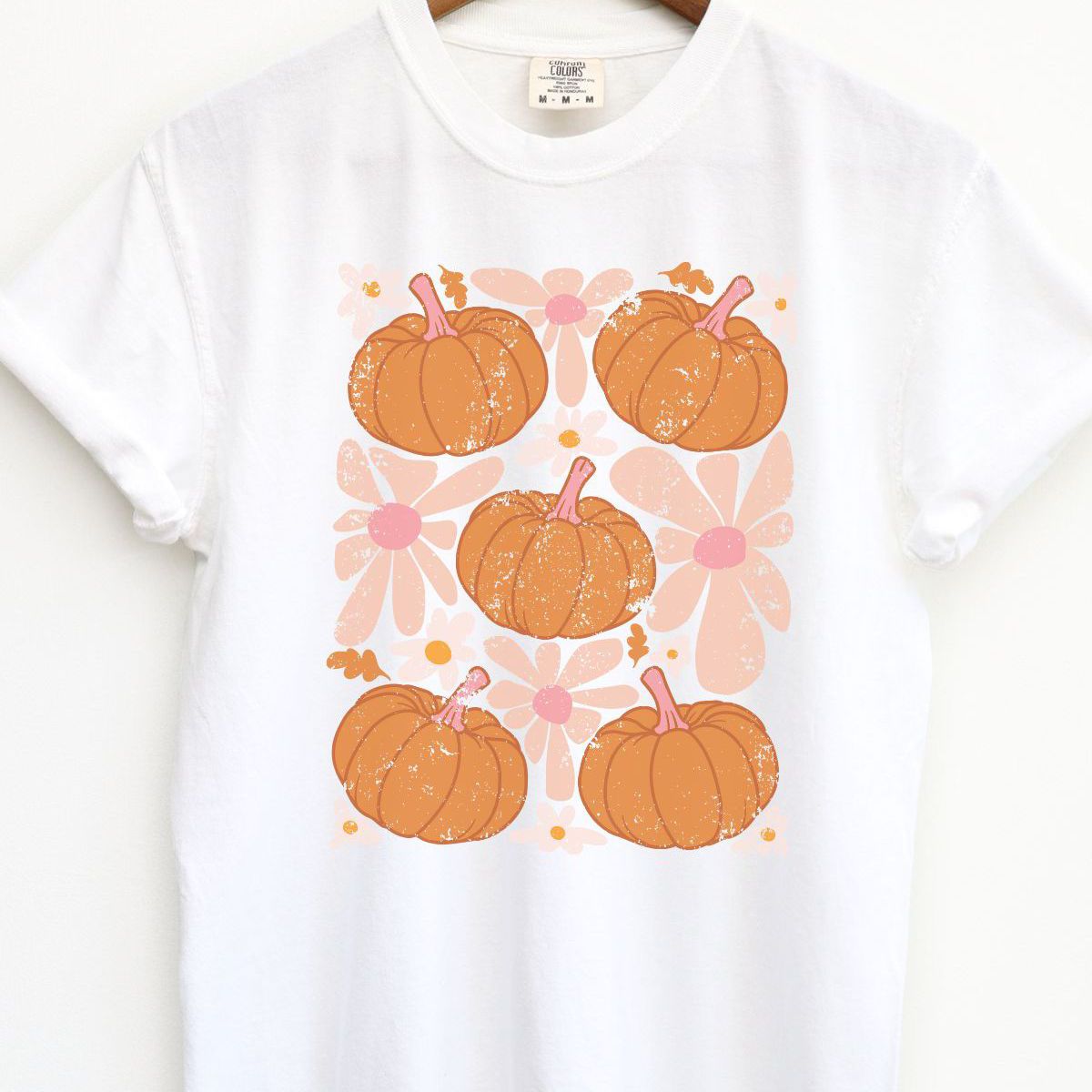 Pumpkin Floral Women's Tee Thanksgiving
