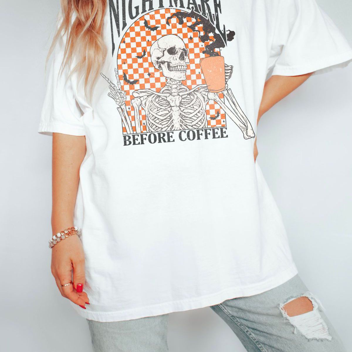 Nightmare Before Coffee Unisex Tee Halloween