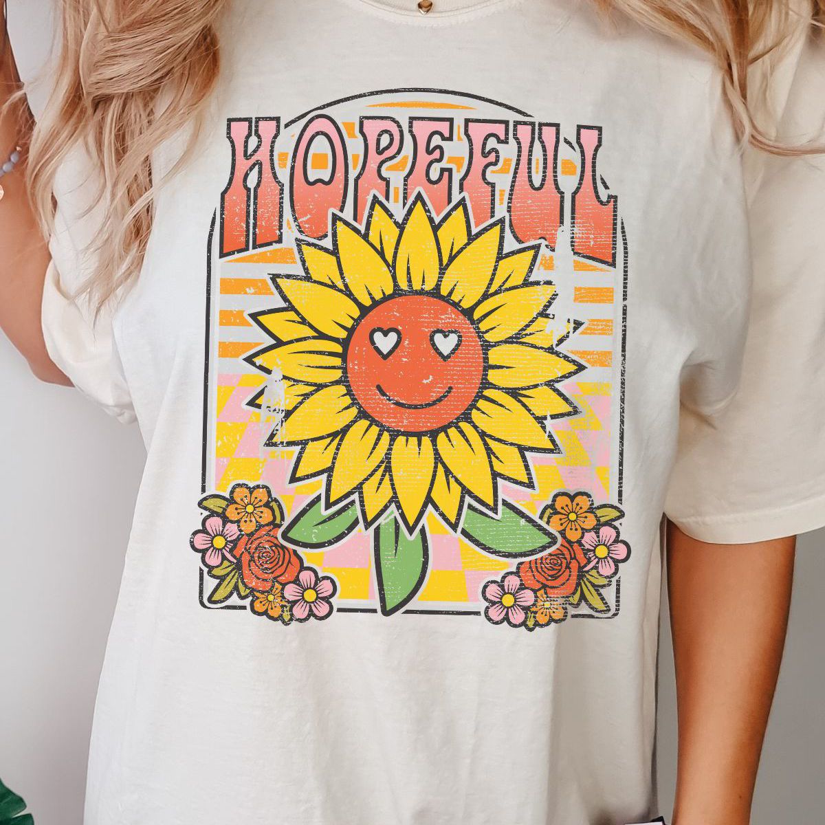 Hopeful Sunflower Women T-Shirt Spring