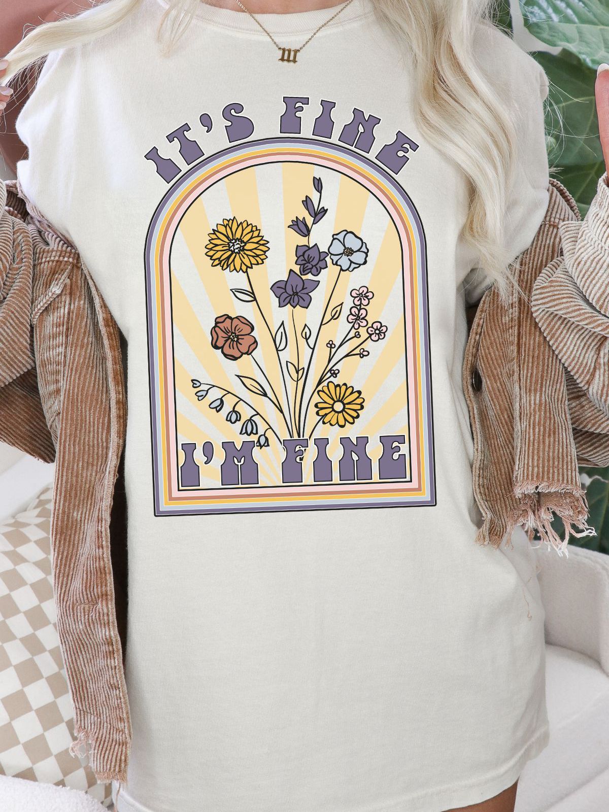 Floral Comfort Tee Los Angeles Print