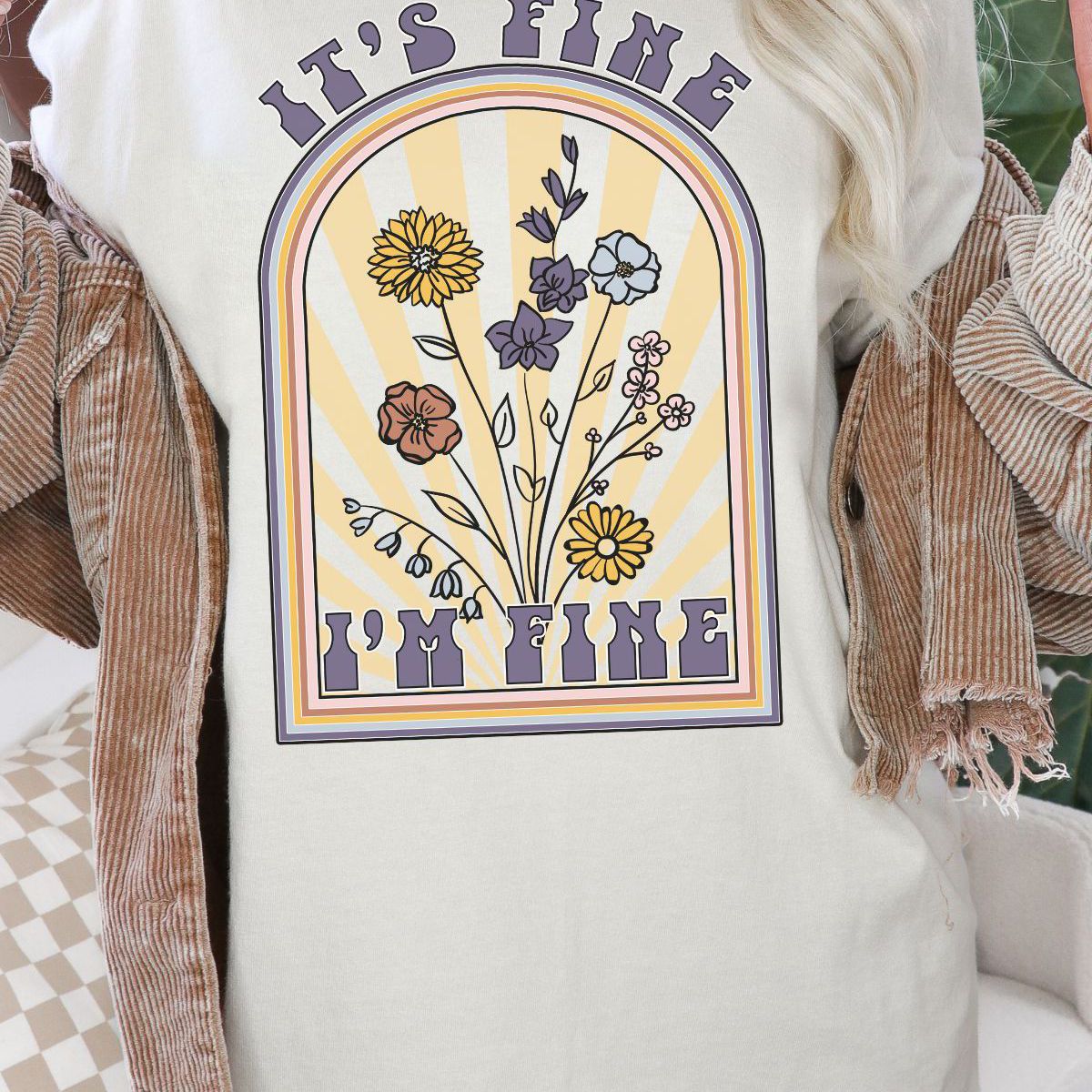 Floral Comfort Tee Los Angeles Print