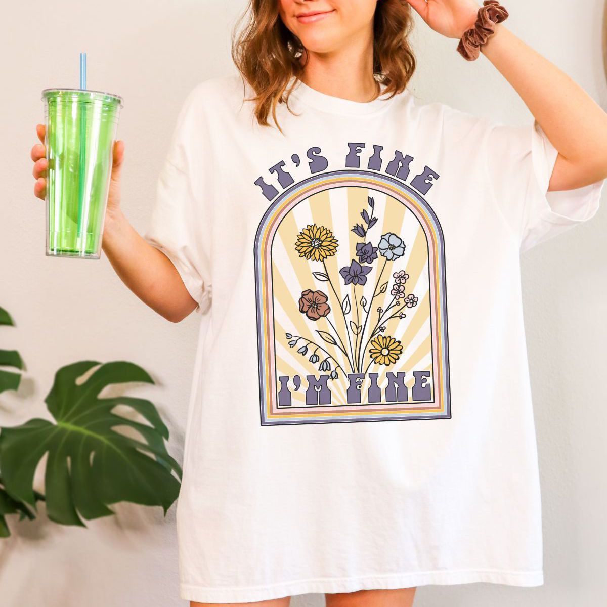 Floral Comfort Tee Los Angeles Print