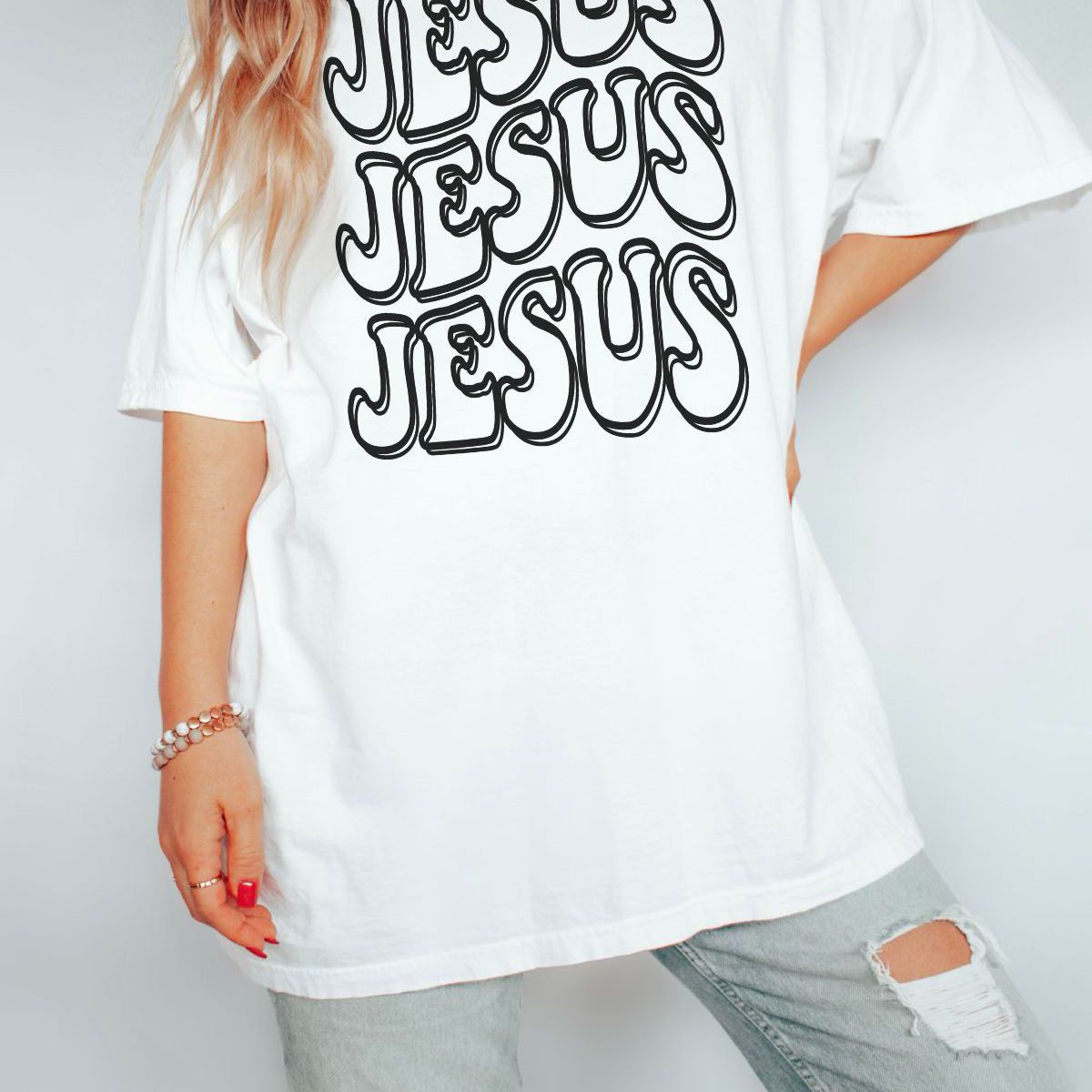 Jesus Women's T-Shirt Casual Religious