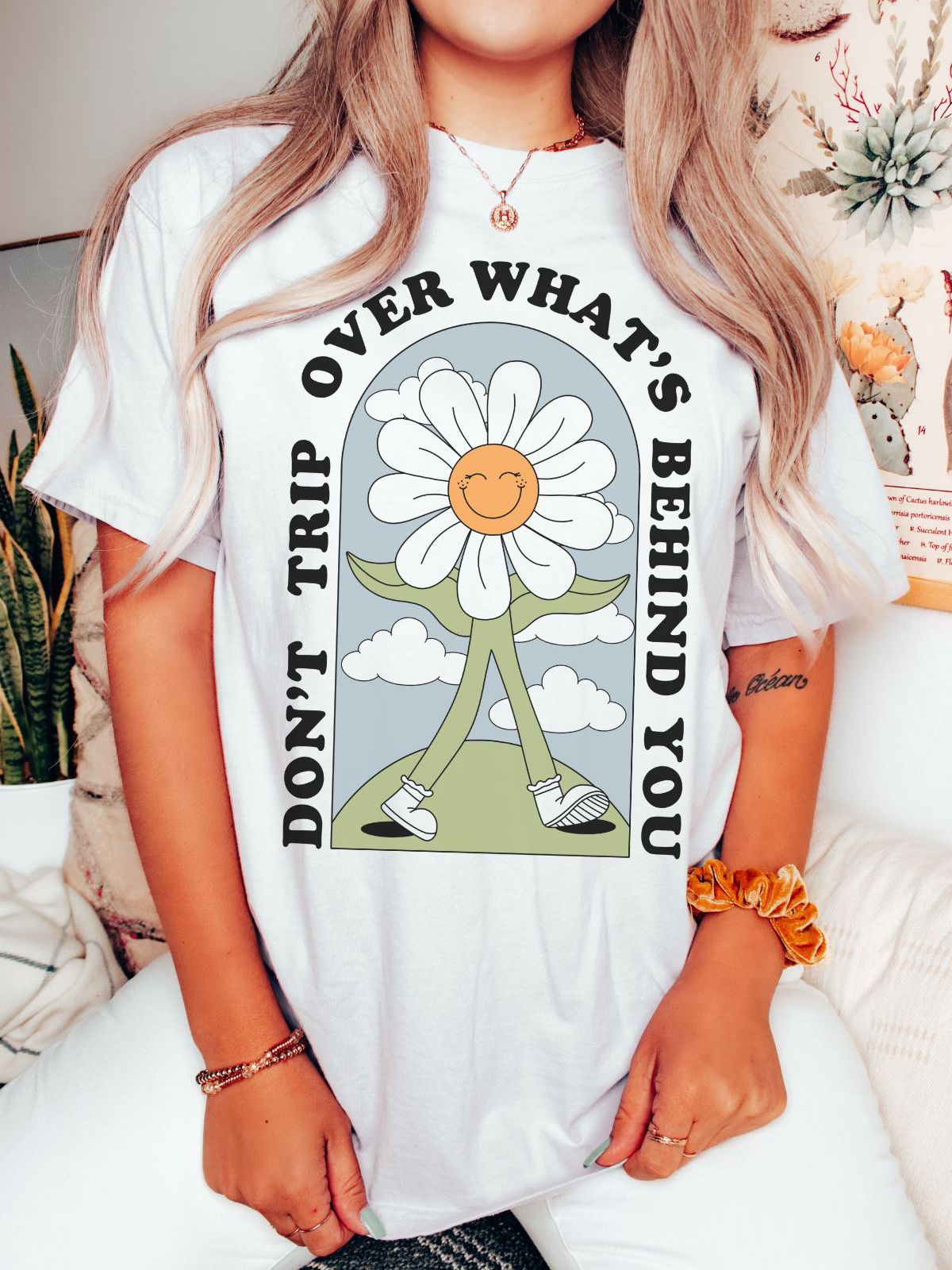 Floral Women's T-Shirt Inspirational Casual