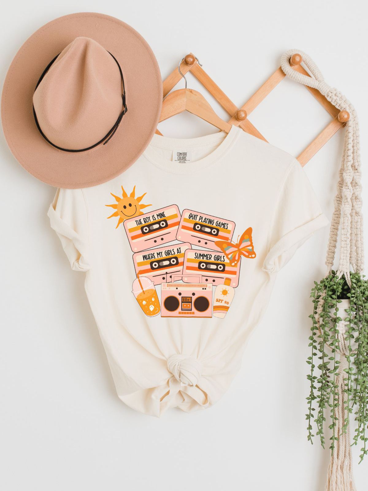 Summer Cassette Women'S T-Shirt Beach