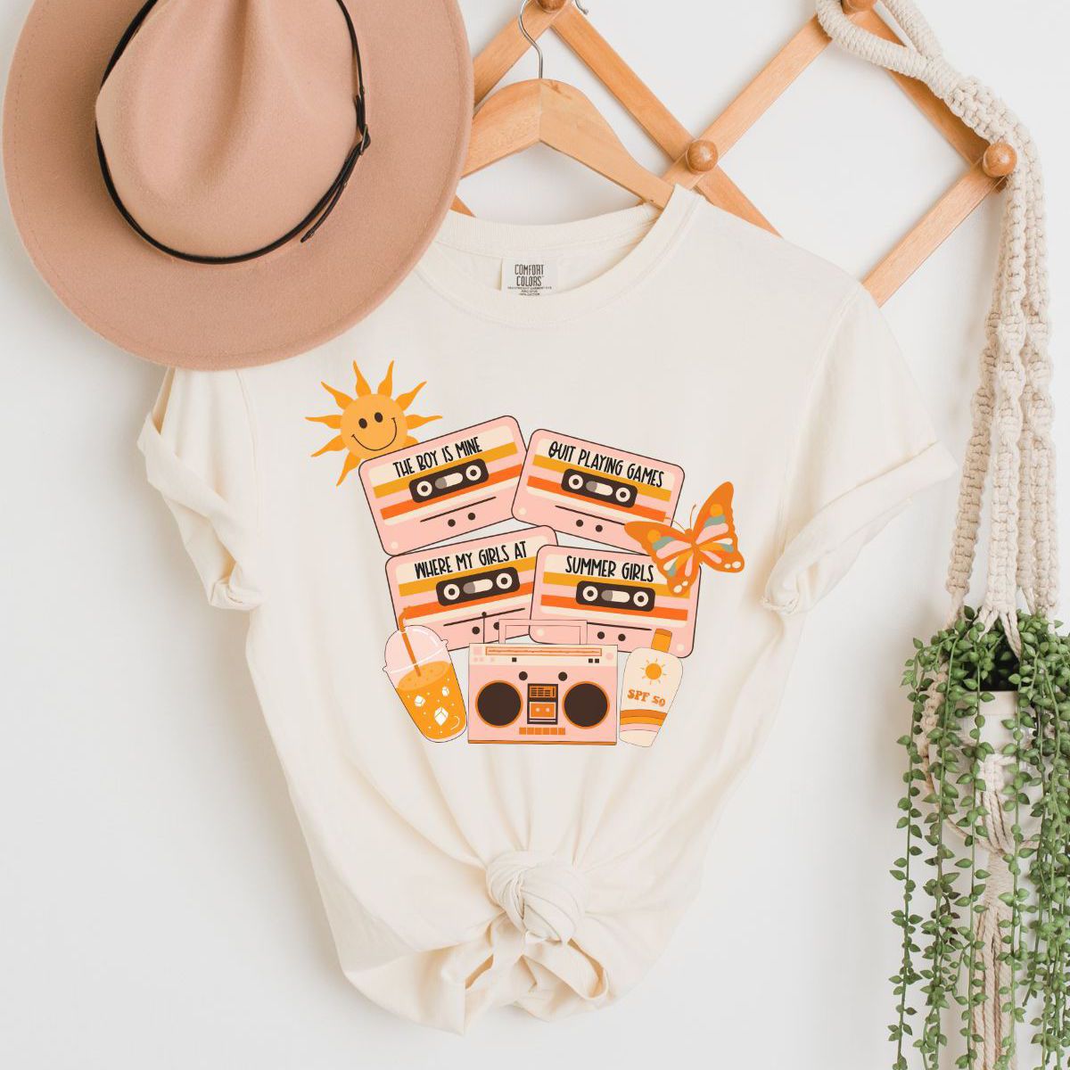 Summer Cassette Women'S T-Shirt Beach