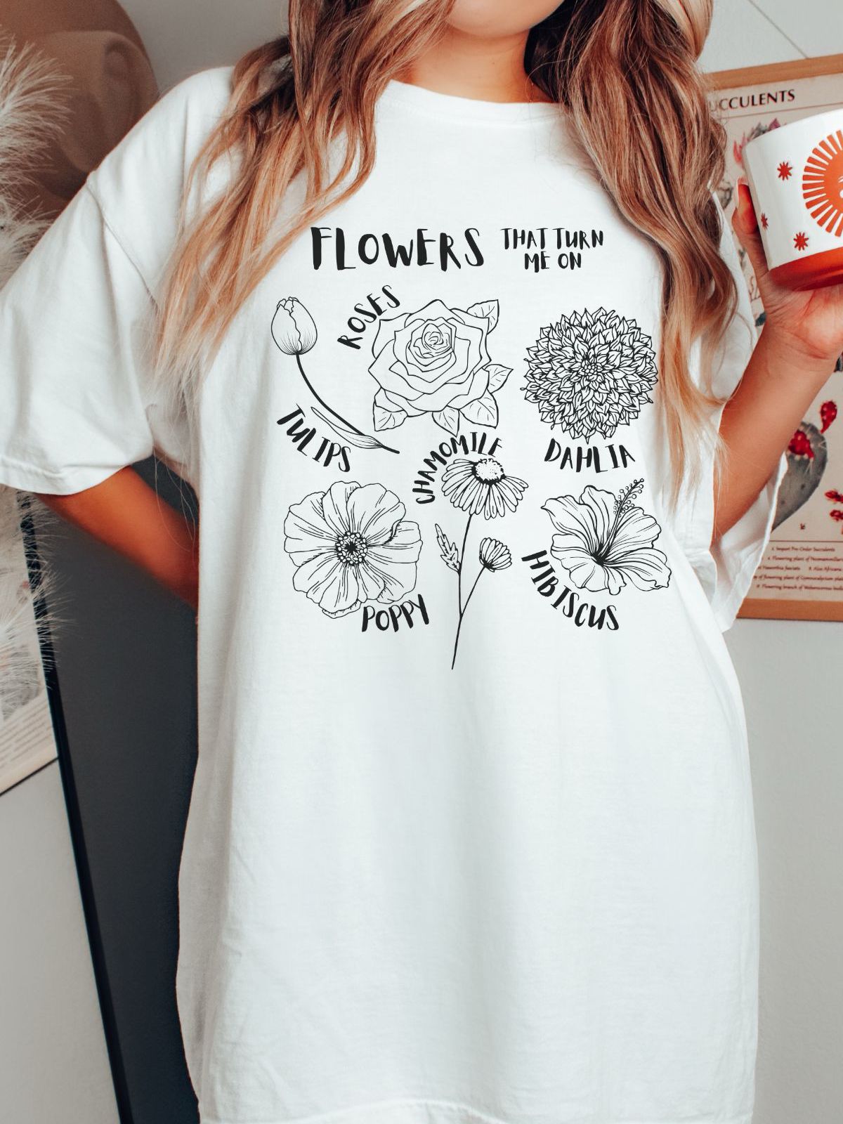 Flowers Women's T-Shirt Casual Spring