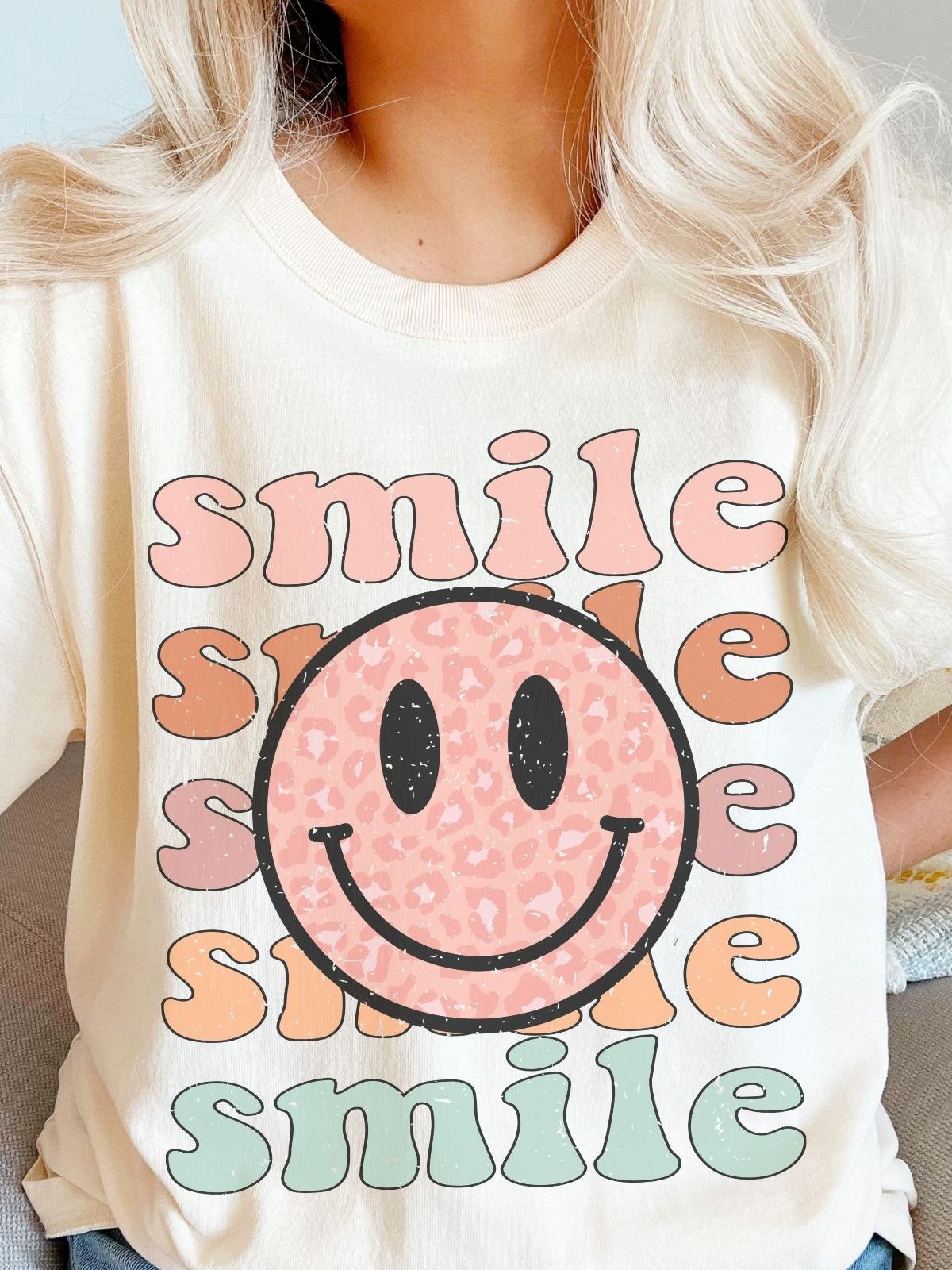 Smiley Face Graphic Tee