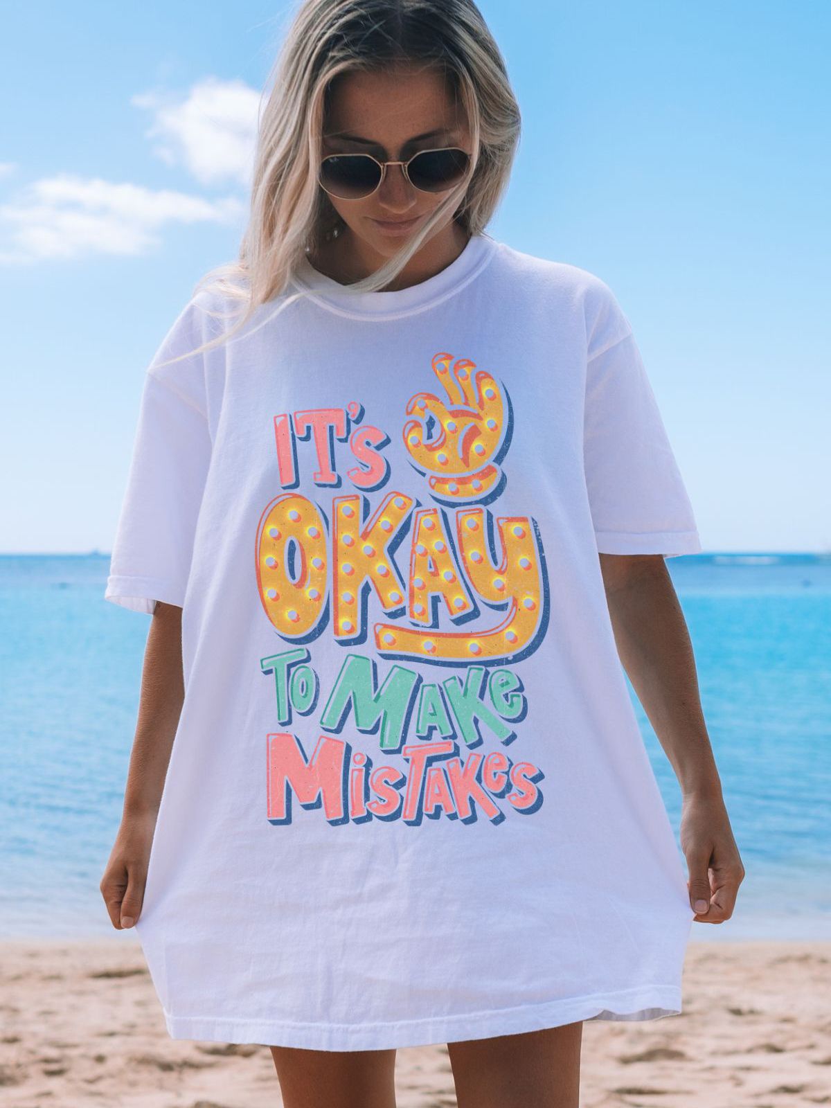 It's Okay Unisex T-Shirt Casual