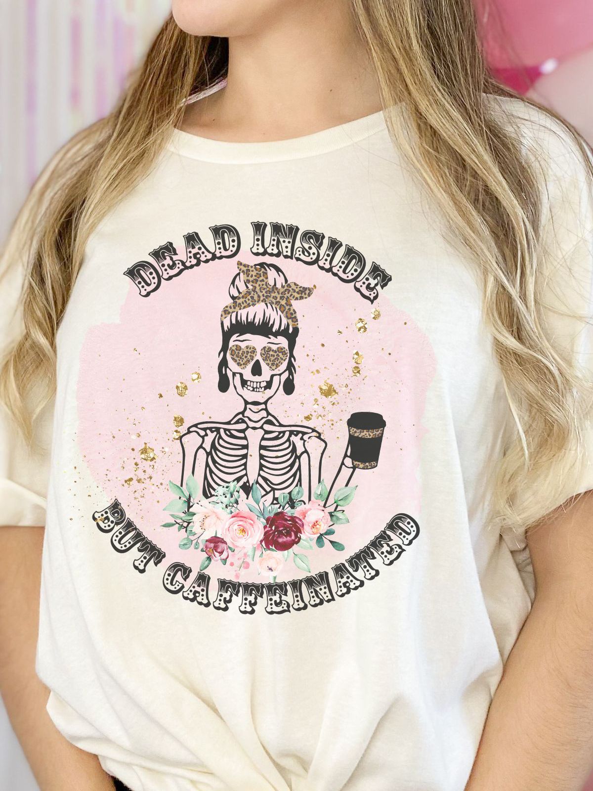Dead Inside Skeleton Women's Tee Halloween