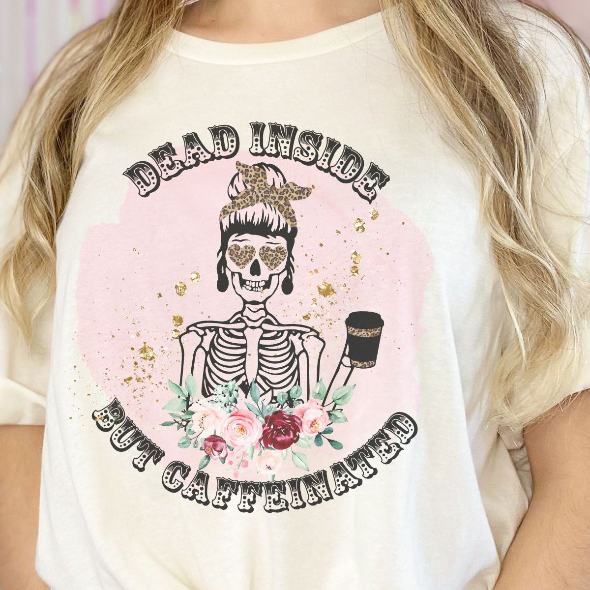 Dead Inside Skeleton Women's Tee Halloween