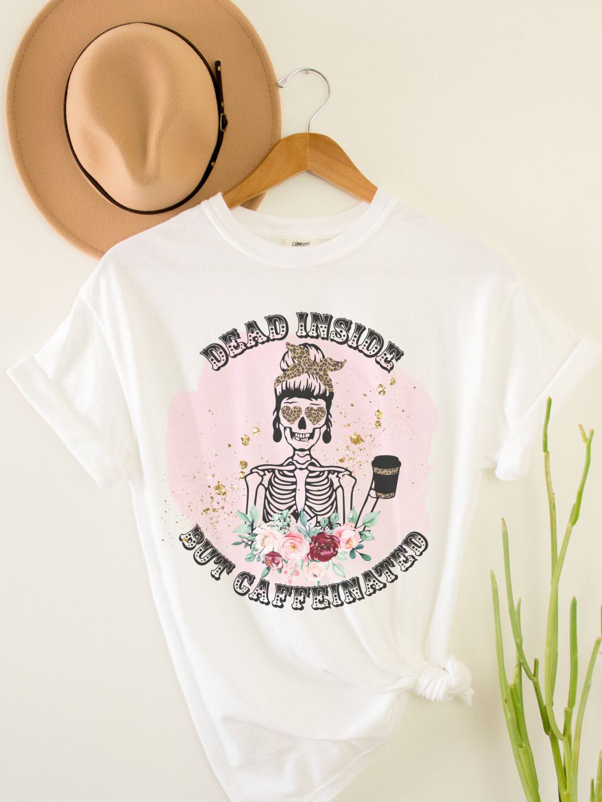 Dead Inside Skeleton Women's Tee Halloween