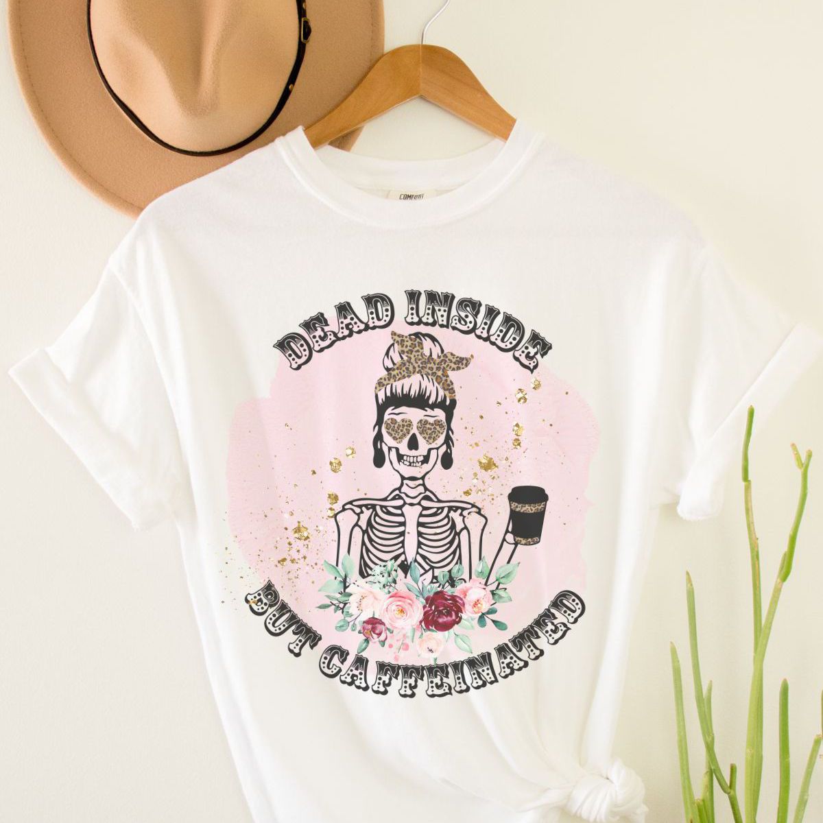 Dead Inside Skeleton Women's Tee Halloween