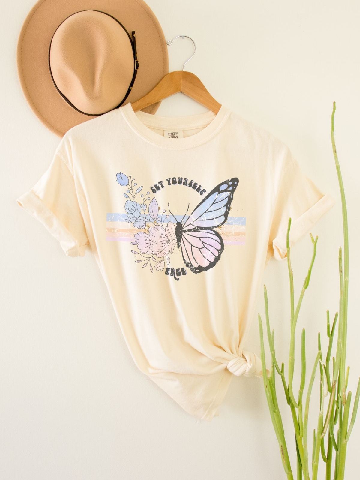 Butterfly Set Yourself Free Women's Tee