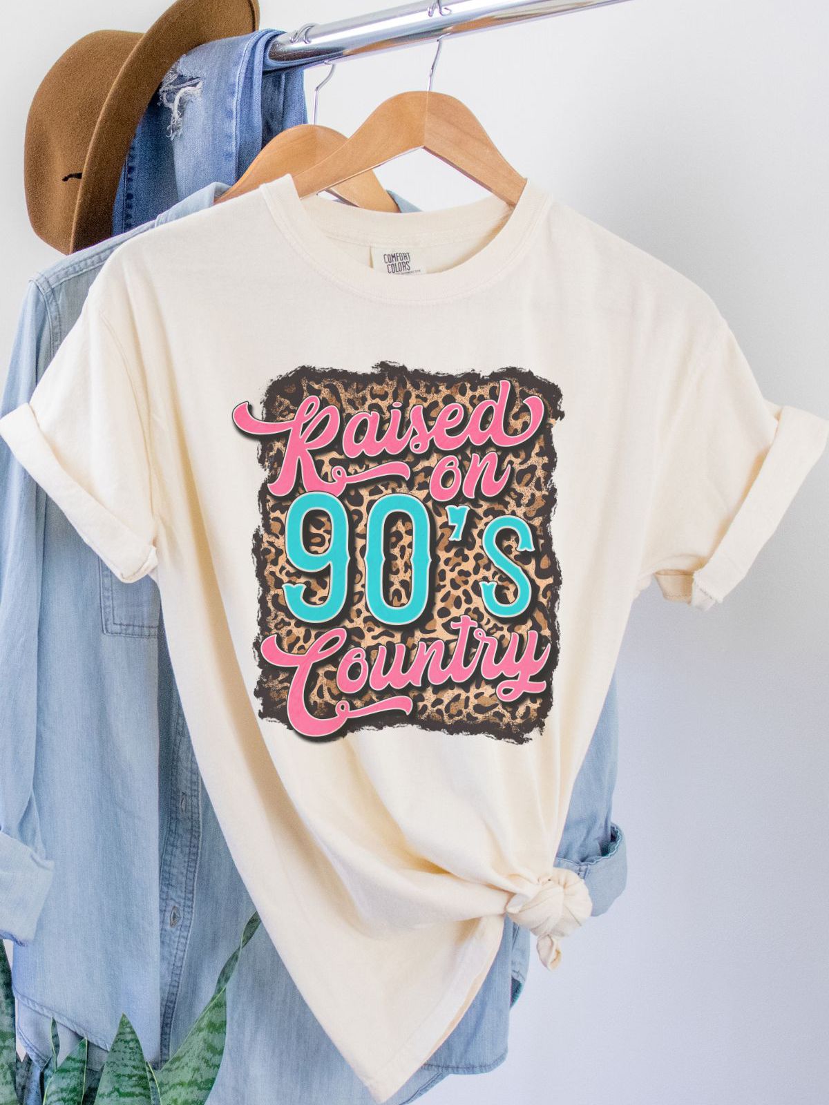 Raised on 90s Country Womens T-Shirt