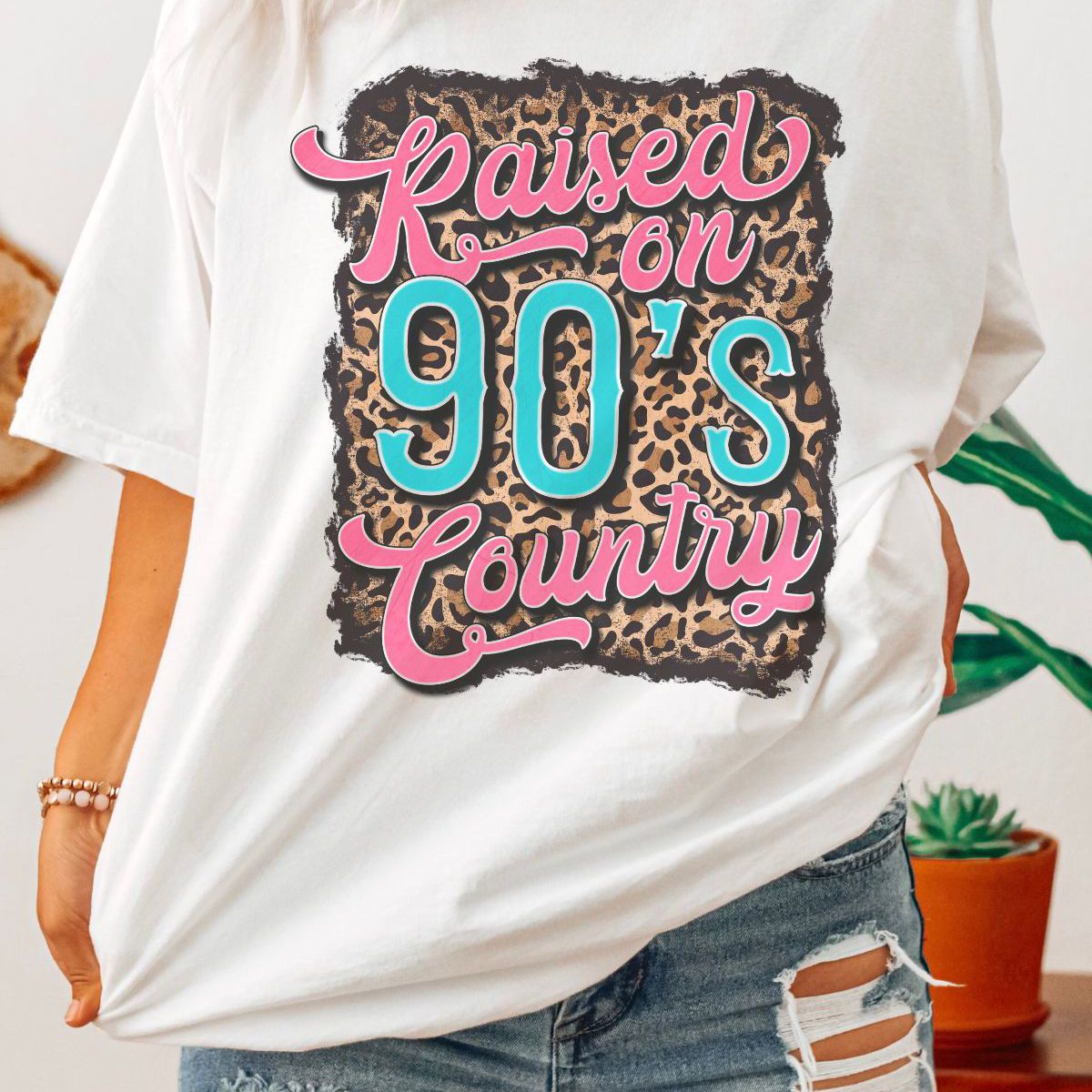 Raised on 90s Country Womens T-Shirt