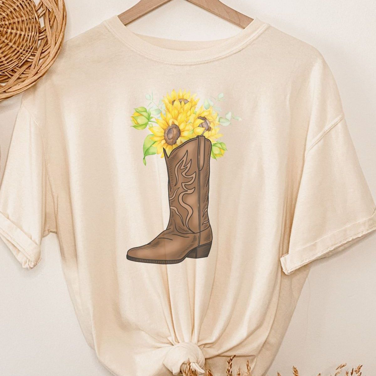 Sunflower Boot Women's T-Shirt Summer