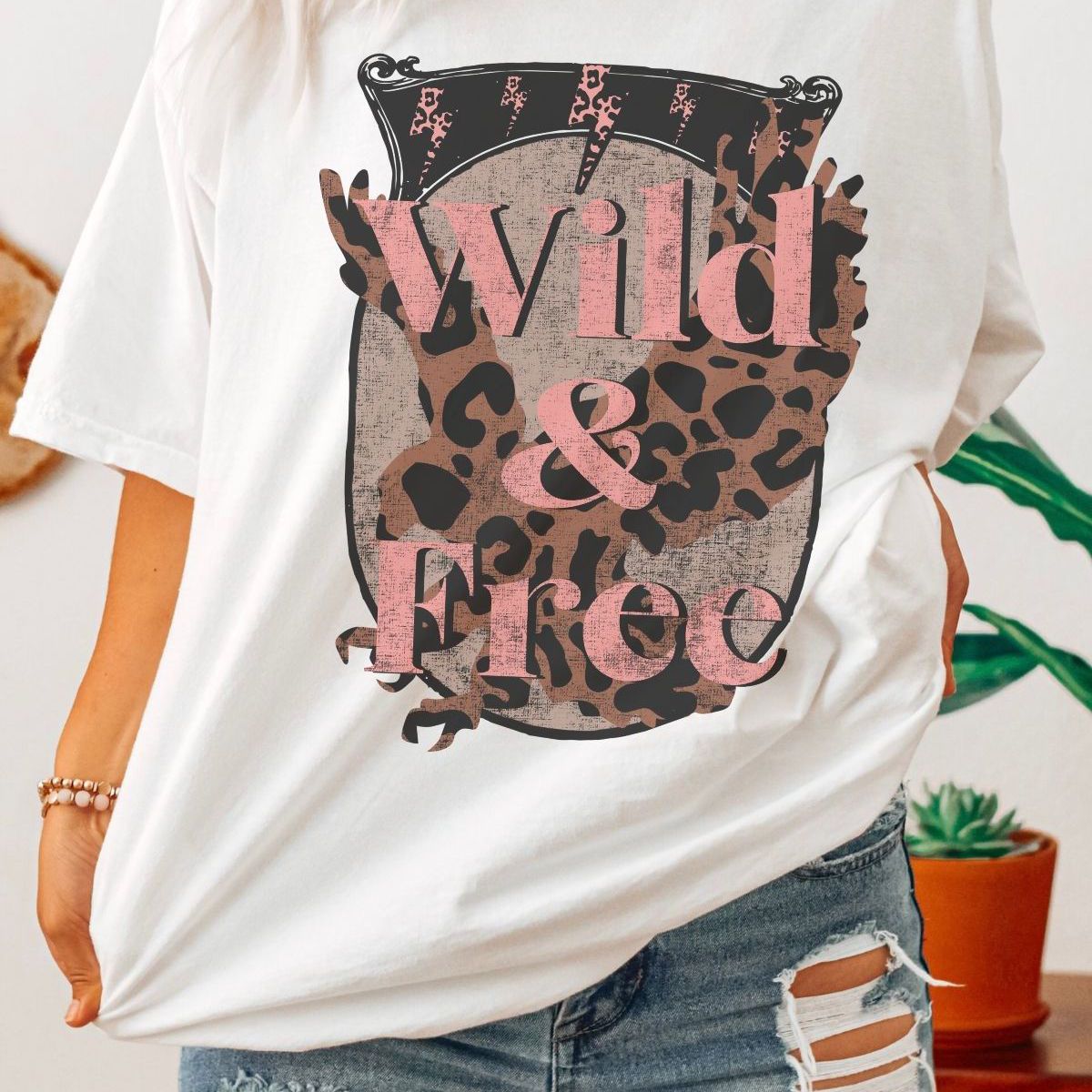 Wild and Free Womens T-Shirt Casual