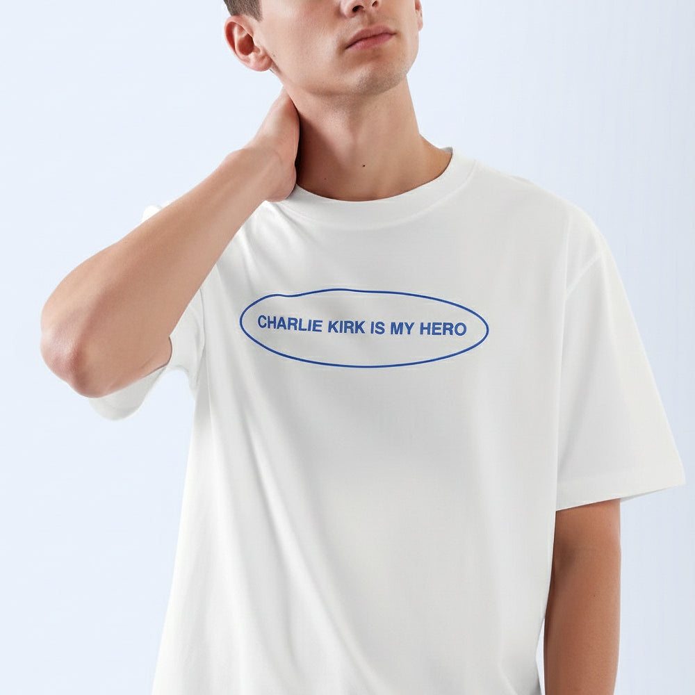 Charlie Kirk Hero Men'S T-Shirt Casual