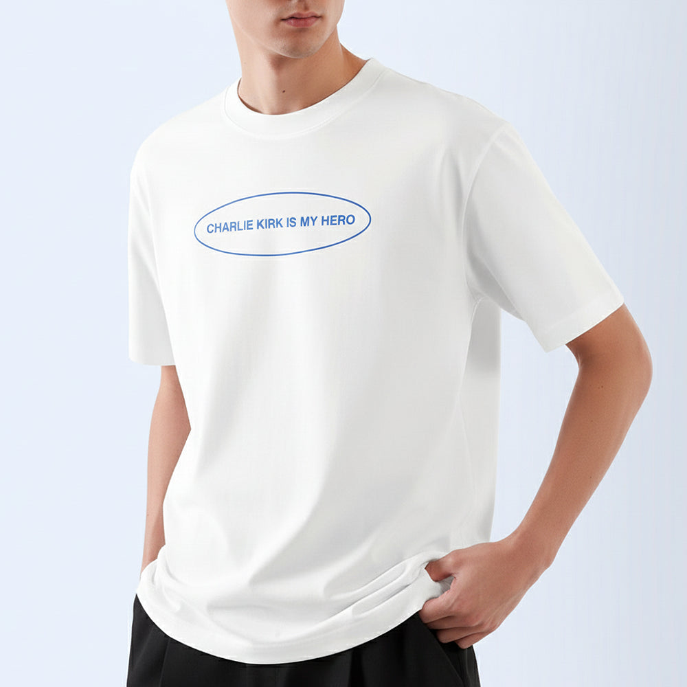 Charlie Kirk Hero Men'S T-Shirt Casual