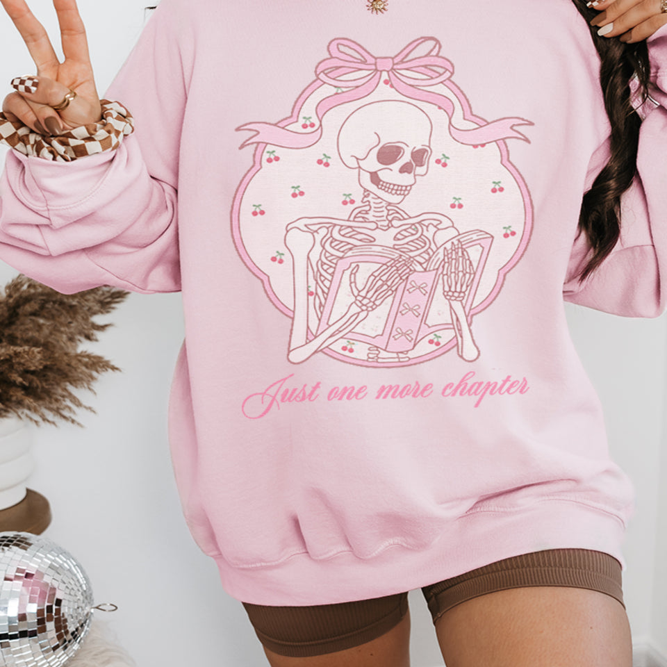 Vintage Skeleton Reader Sweatshirt
