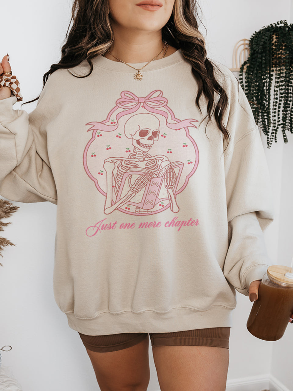 Vintage Skeleton Reader Sweatshirt