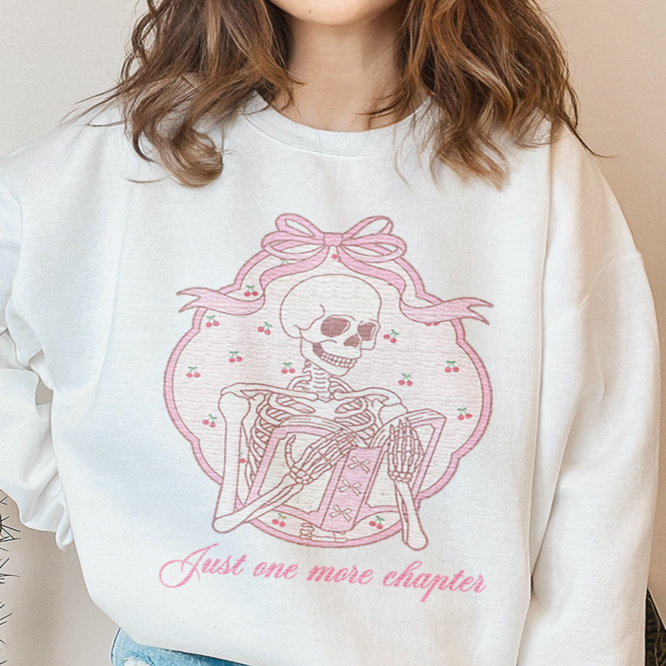 Vintage Skeleton Reader Sweatshirt