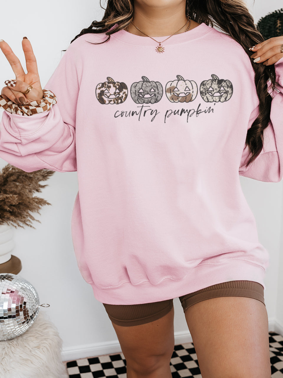 Country Pumpkin Graphic Sweatshirt