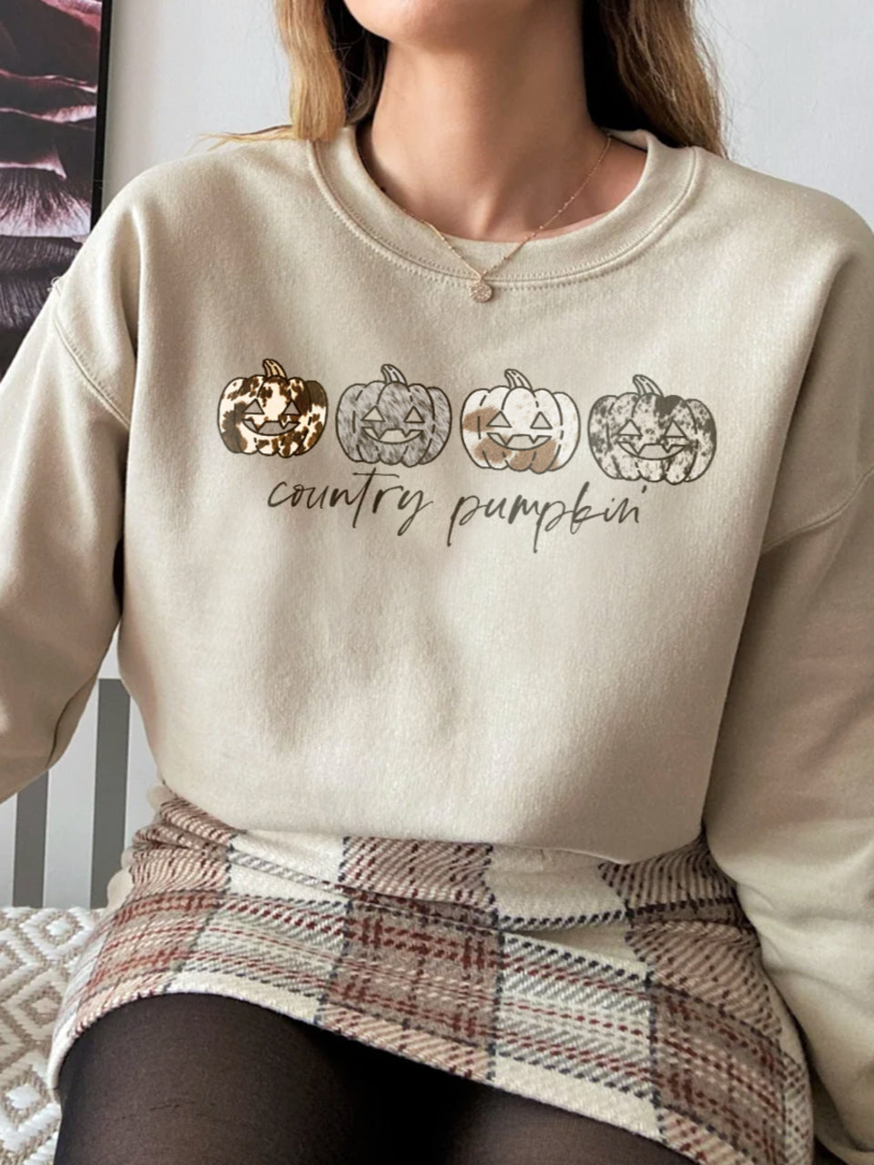 Country Pumpkin Graphic Sweatshirt