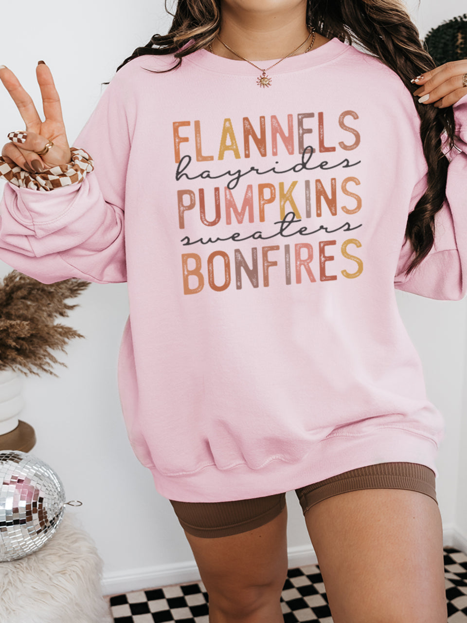Autumn Vibes Graphic Sweatshirt
