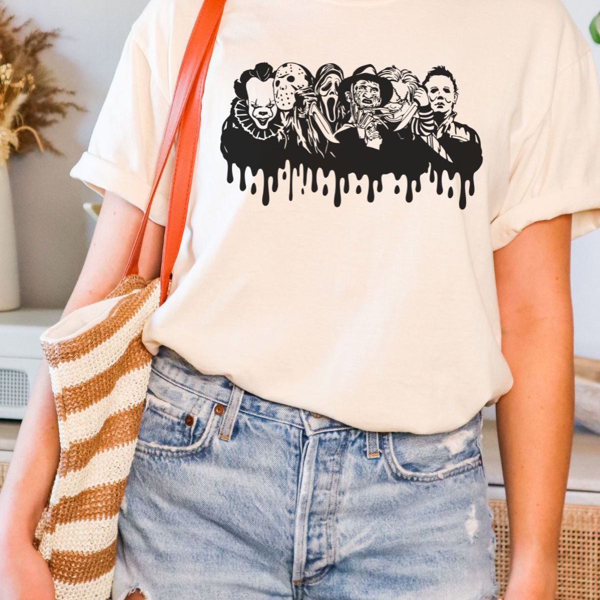 Horror Movie Icons Comfort Colors Graphic Tee
