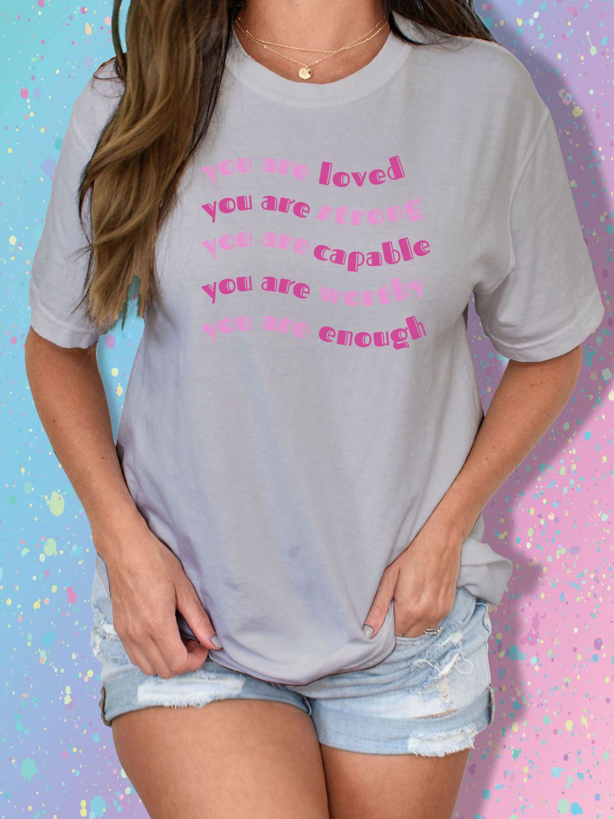 Women's t-shirt with motivational text