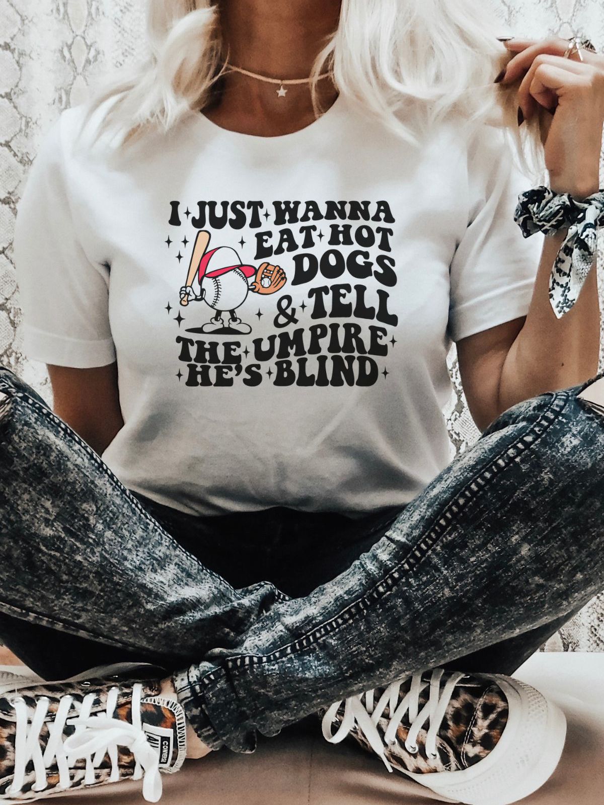 I Just Wanna Eat Hot Dogs Graphic Tee