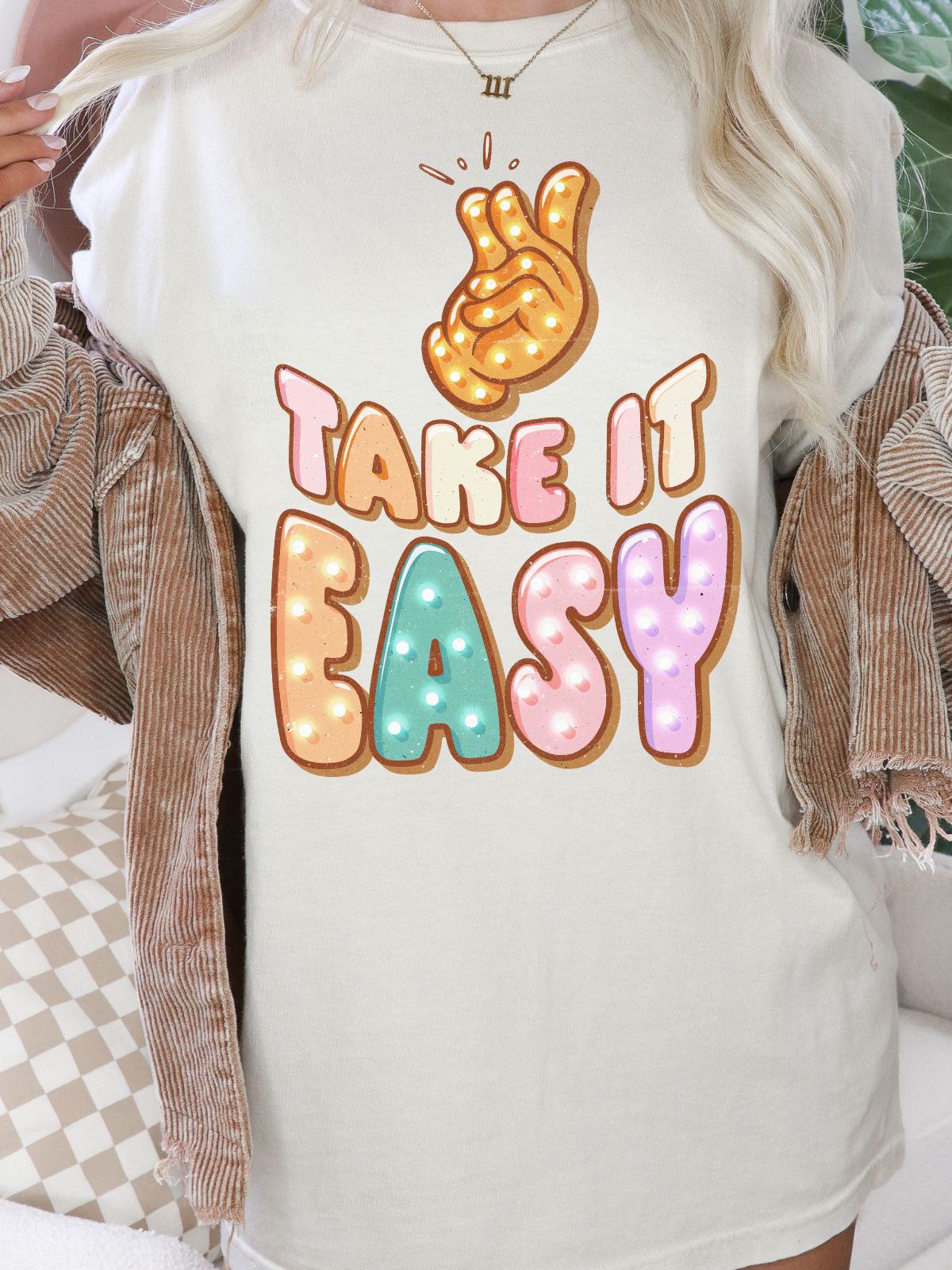 Take It Easy Comfort Colors Graphic Tee