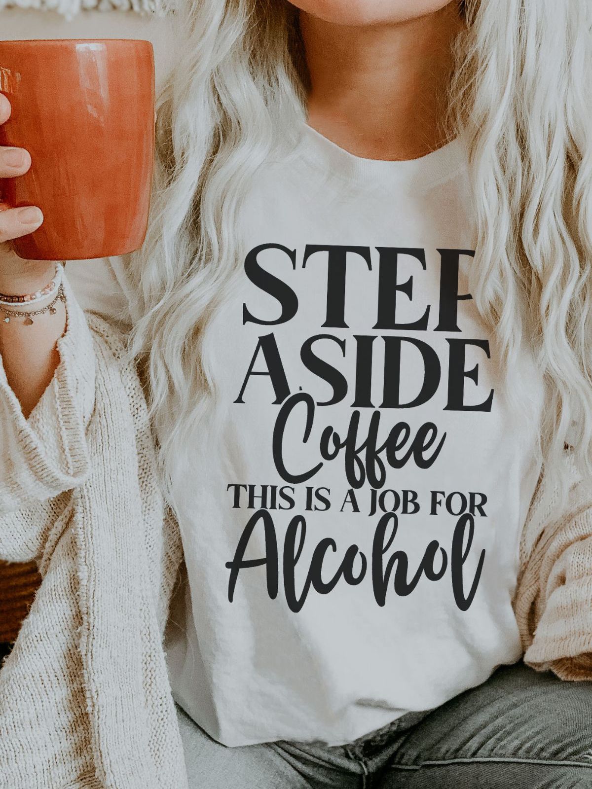 Step Aside Coffee Graphic Tee