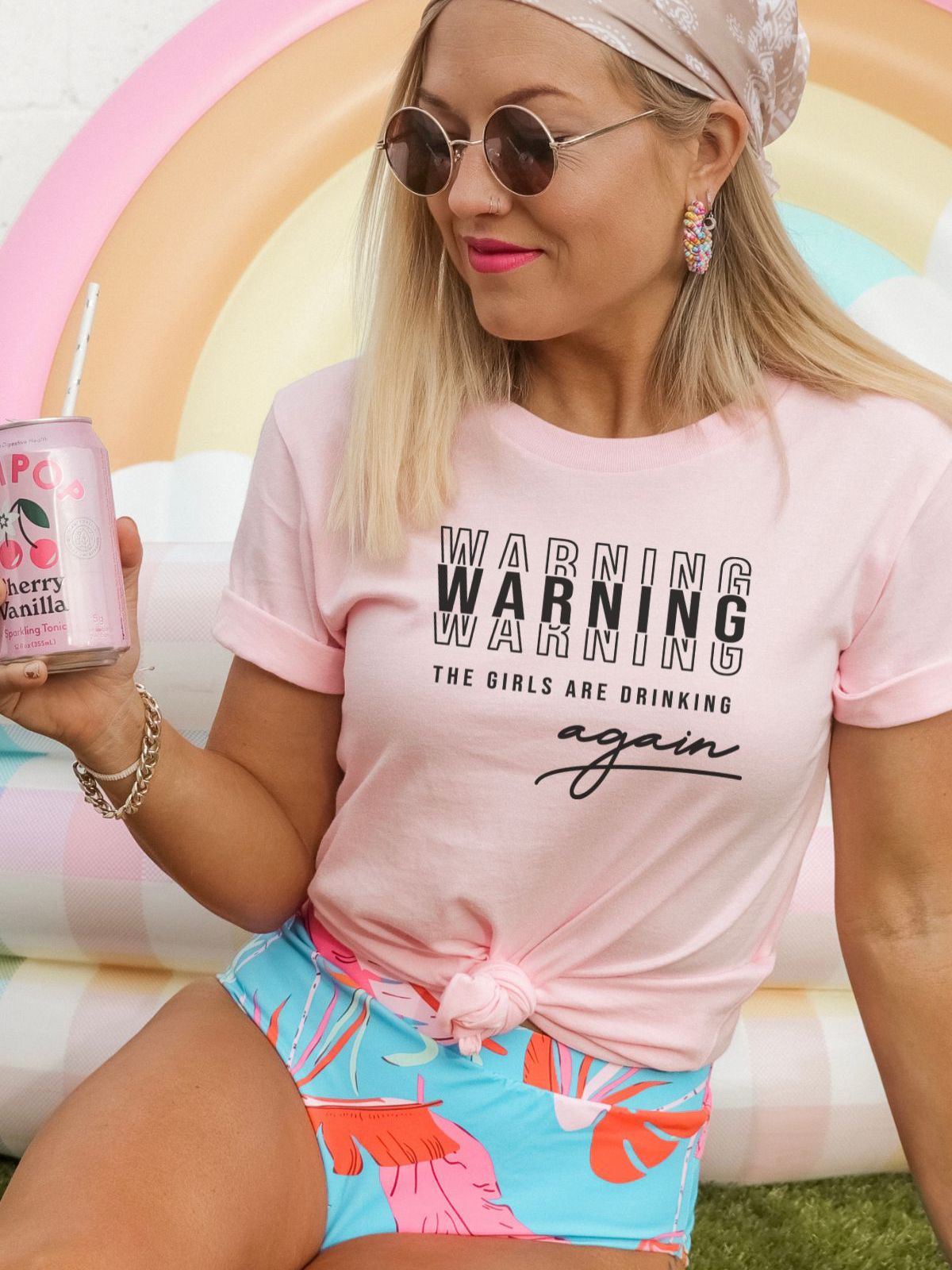 Warning The Girls Are Drinking Graphic Tee