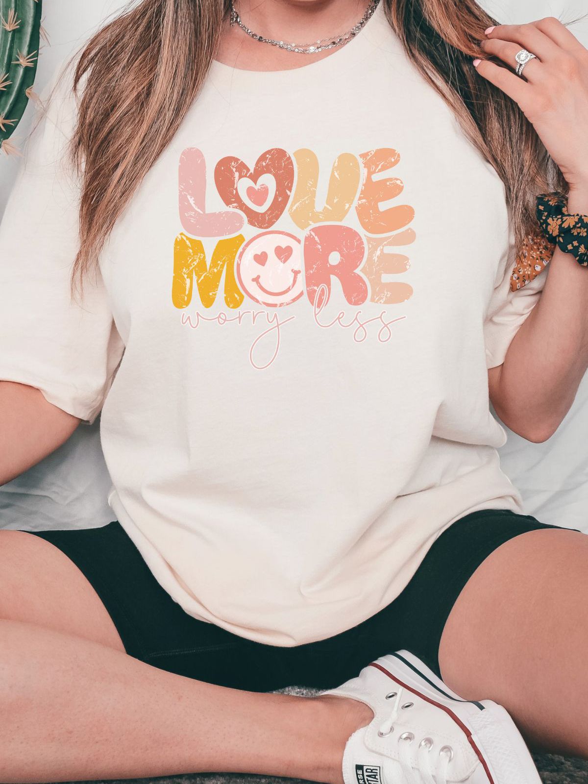 Love More Worry Less Graphic Tee