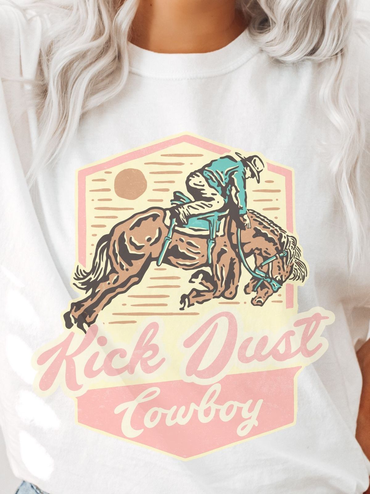 Kick Dust Cowboy graphic tee