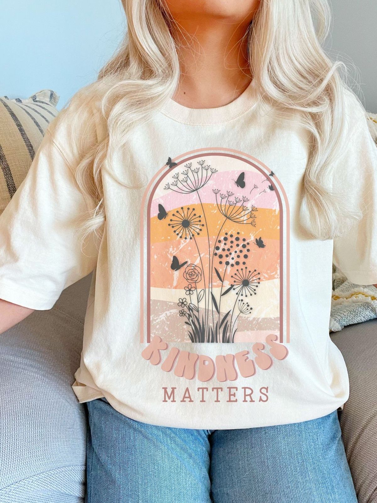 floral kindness matters shirt
