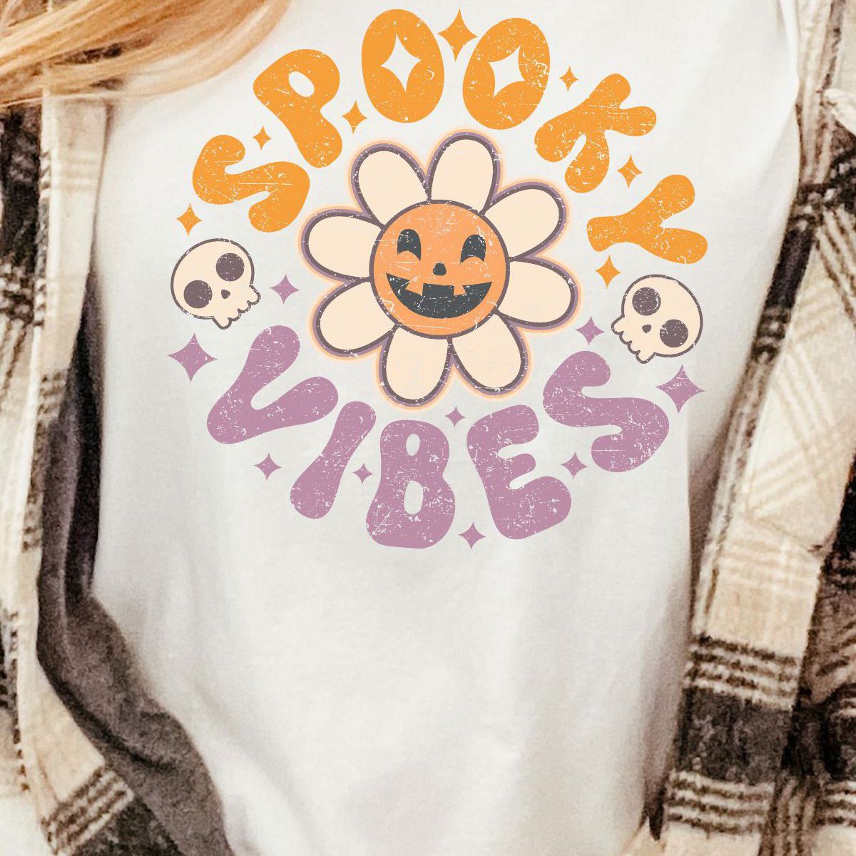 Spooky Vibes Retro Graphic Tee
