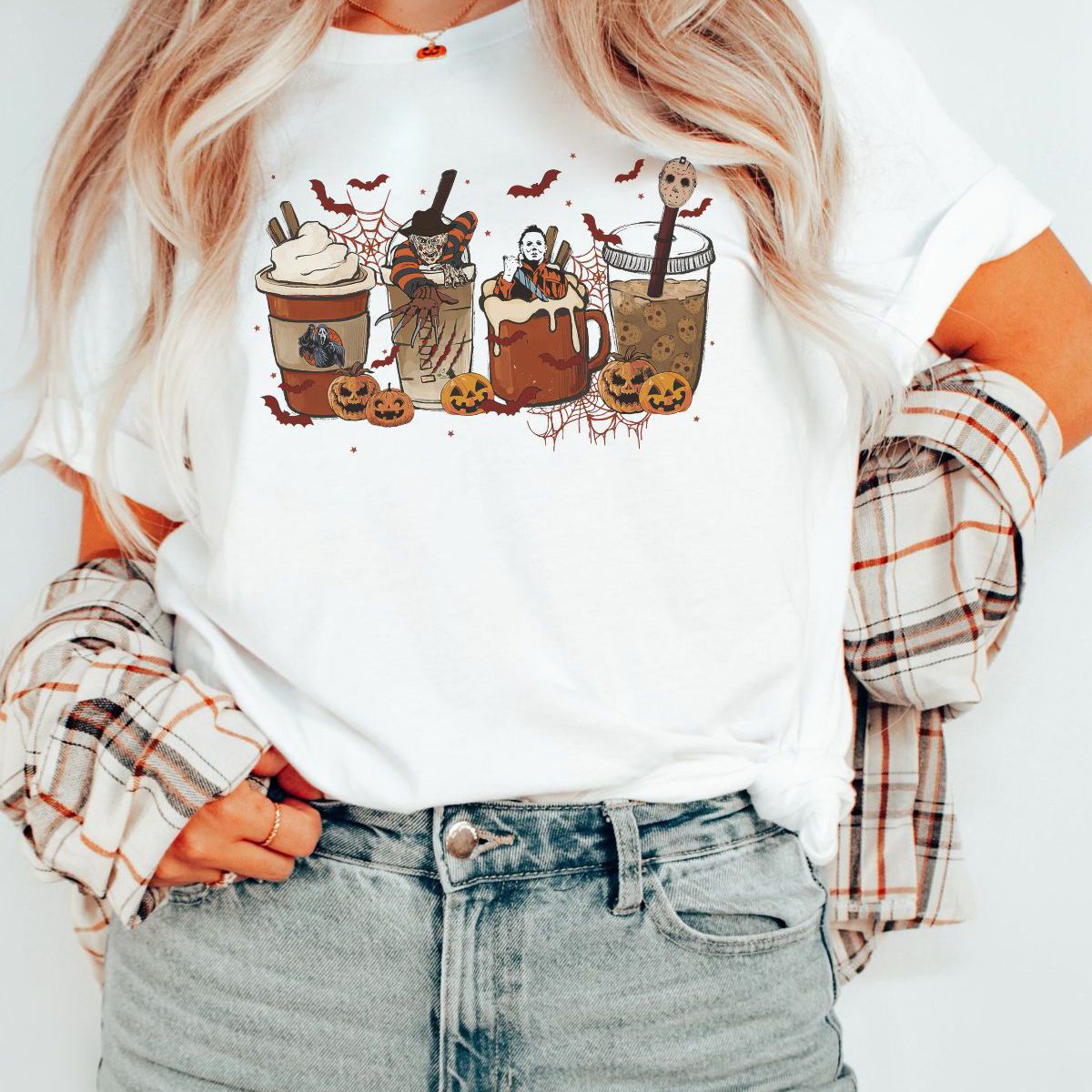 Horror Fall Coffee Graphic Tee