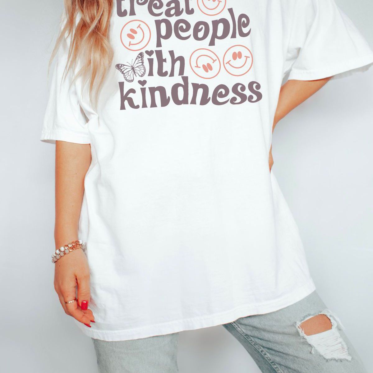 Treat People With Kindness Comfort Colors Graphic