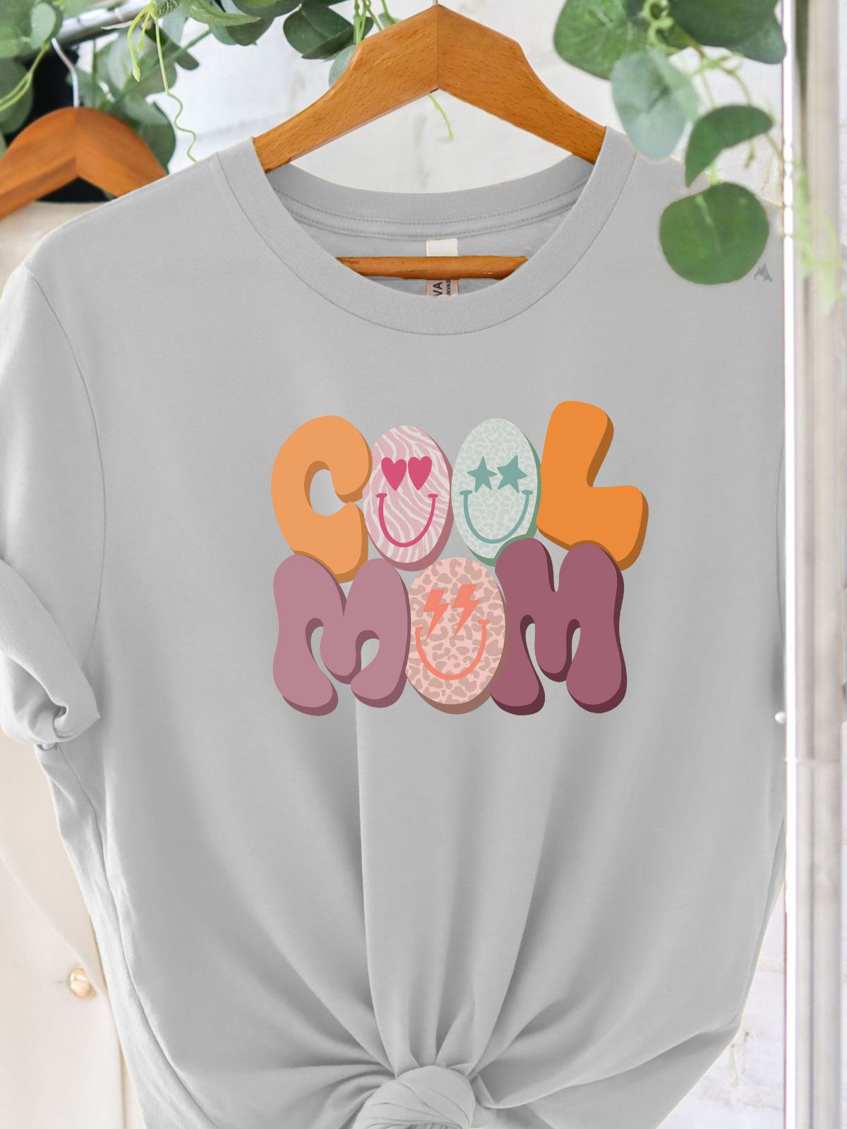 Cool Mom T-Shirt hanging on hanger