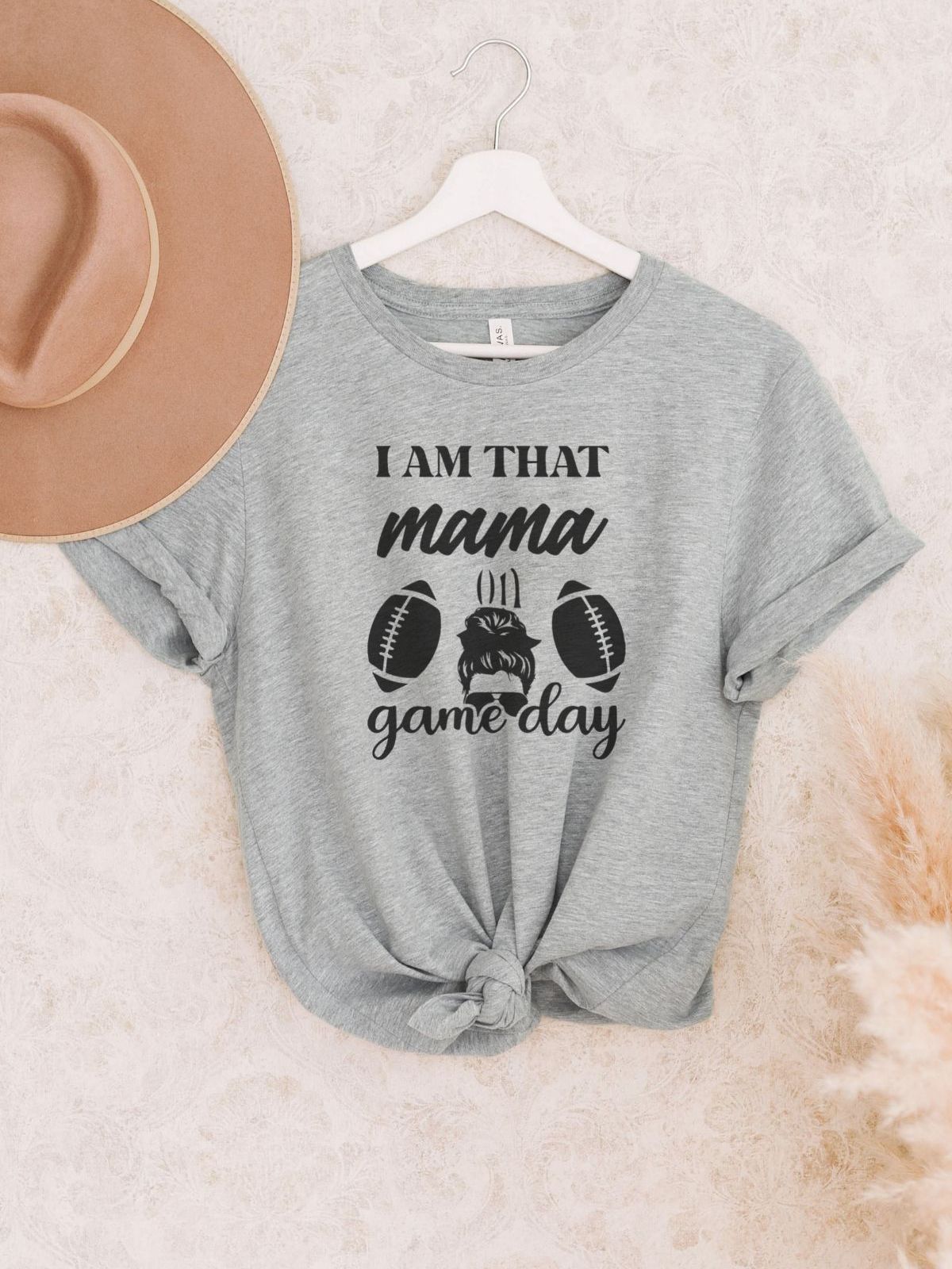 Game Day Mama T-Shirt on Hanger