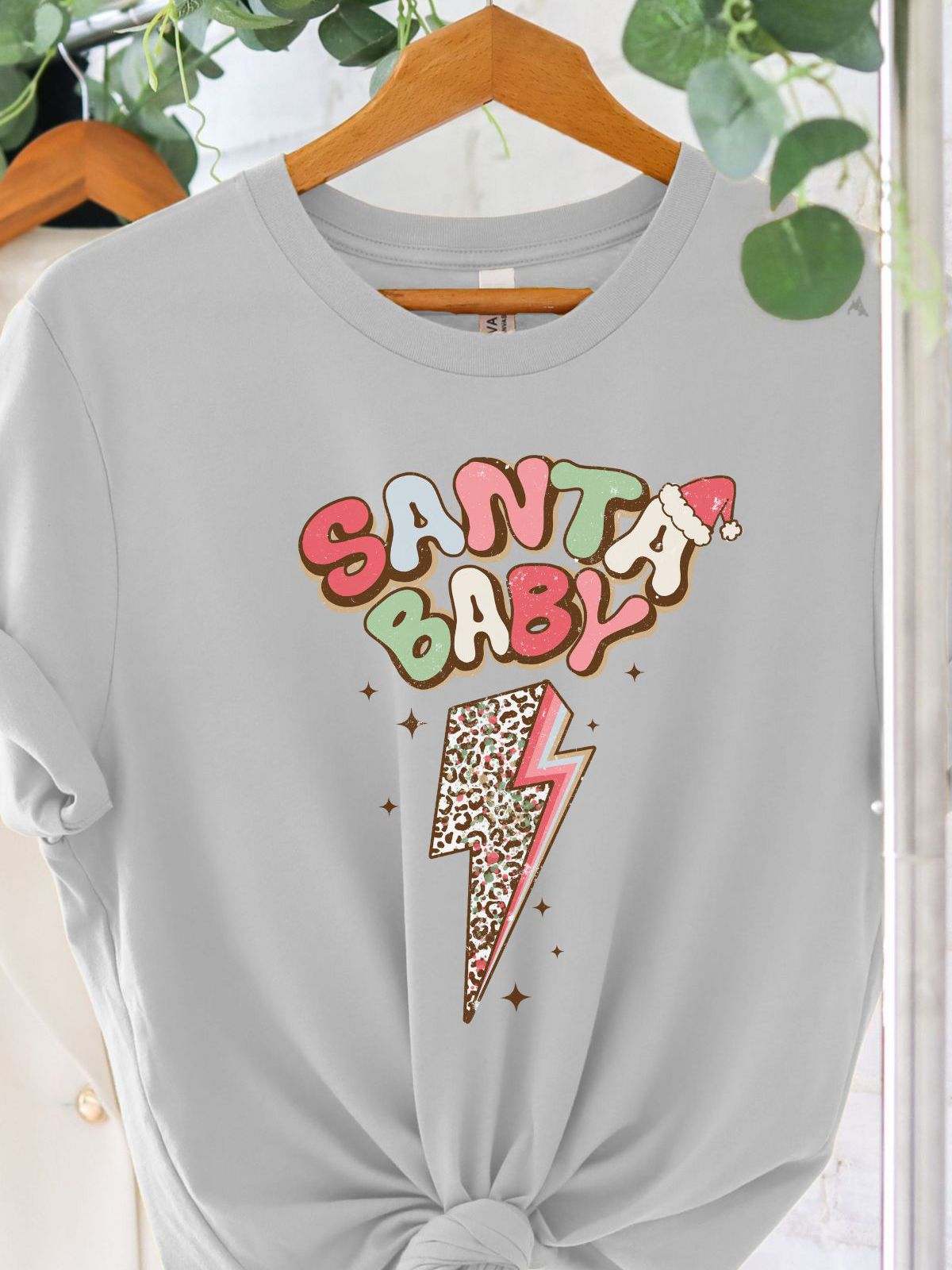Santa Baby women's t-shirt with festive design
